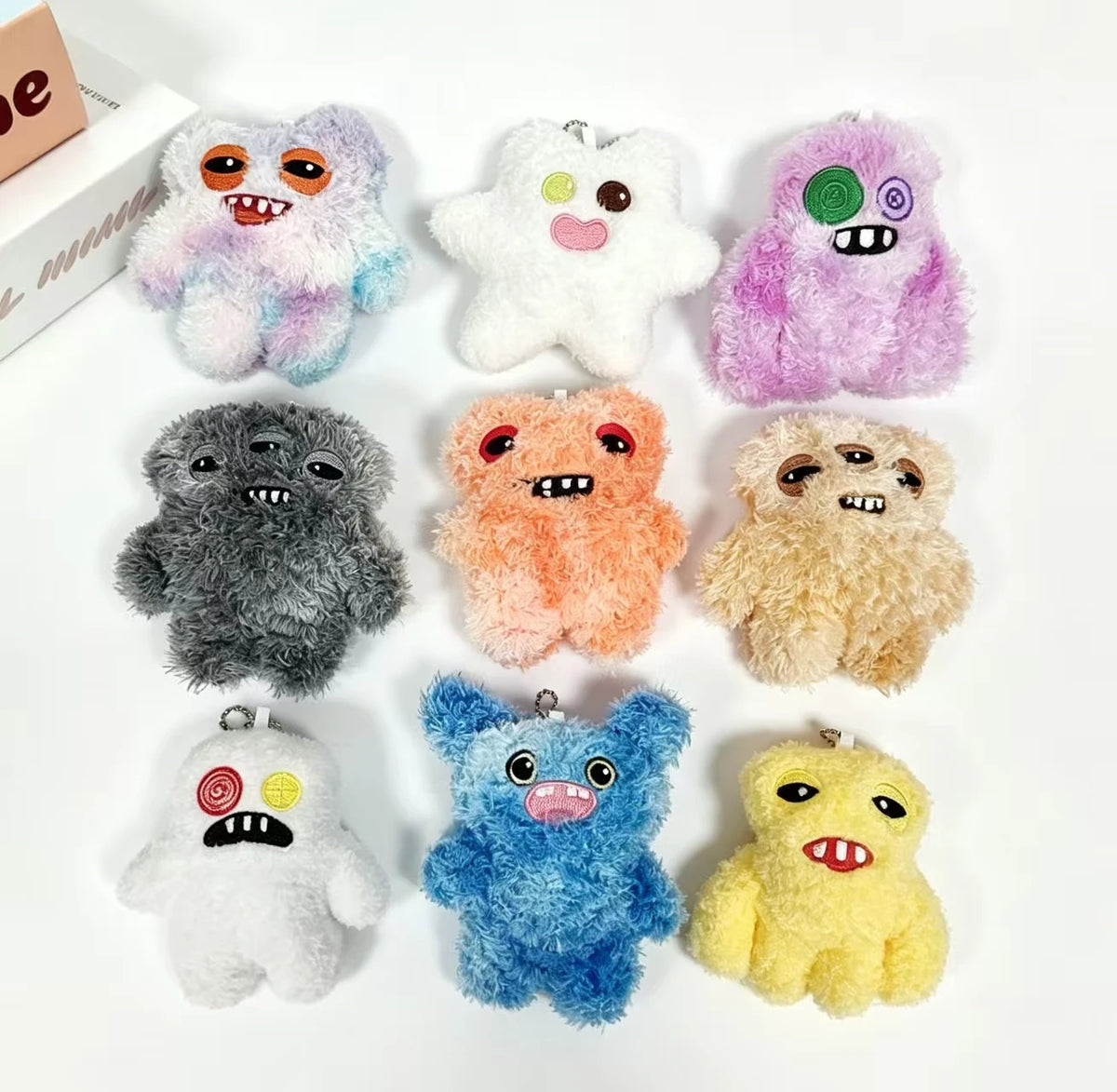Soft Ugly Teeth Monster Plush Toy 10cm Stuffed Multi Eyed Creature Doll Shopping Mall Arcade Machine Prize Direct Sale Item