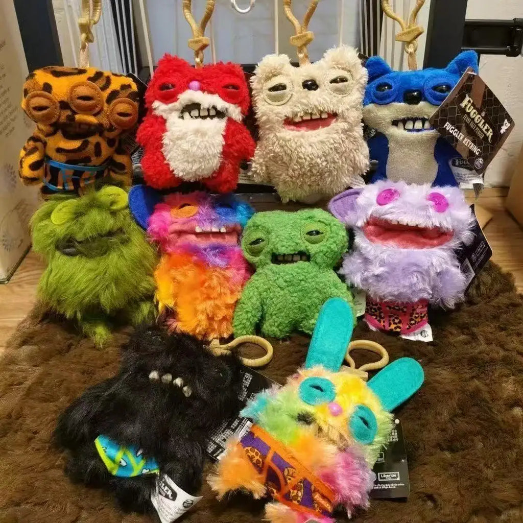 Soft Ugly Teeth Monster Plush Toy 10cm Stuffed Multi Eyed Creature Doll Shopping Mall Arcade Machine Prize Direct Sale Item