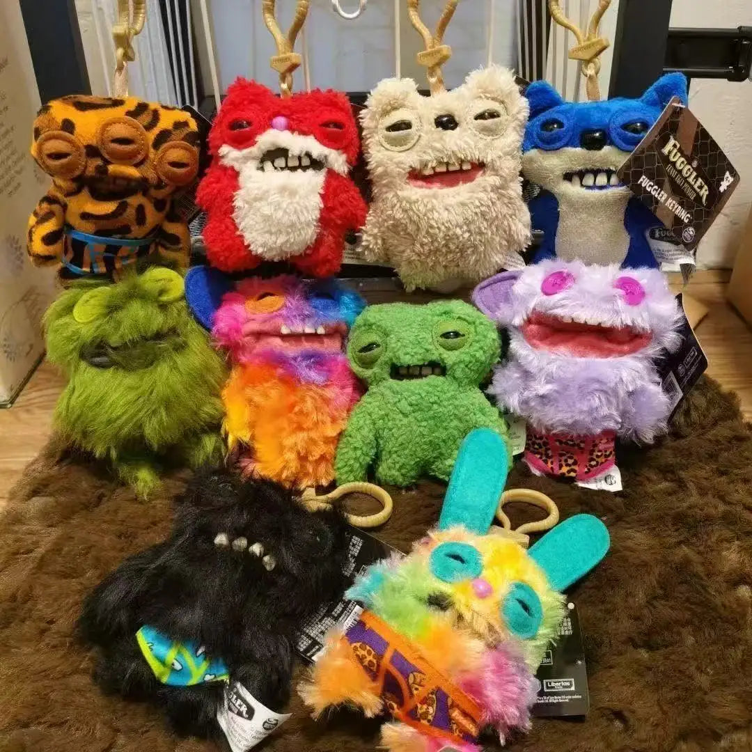 Soft Ugly Teeth Monster Plush Toy 10cm Stuffed Multi Eyed Creature Doll Shopping Mall Arcade Machine Prize Direct Sale Item
