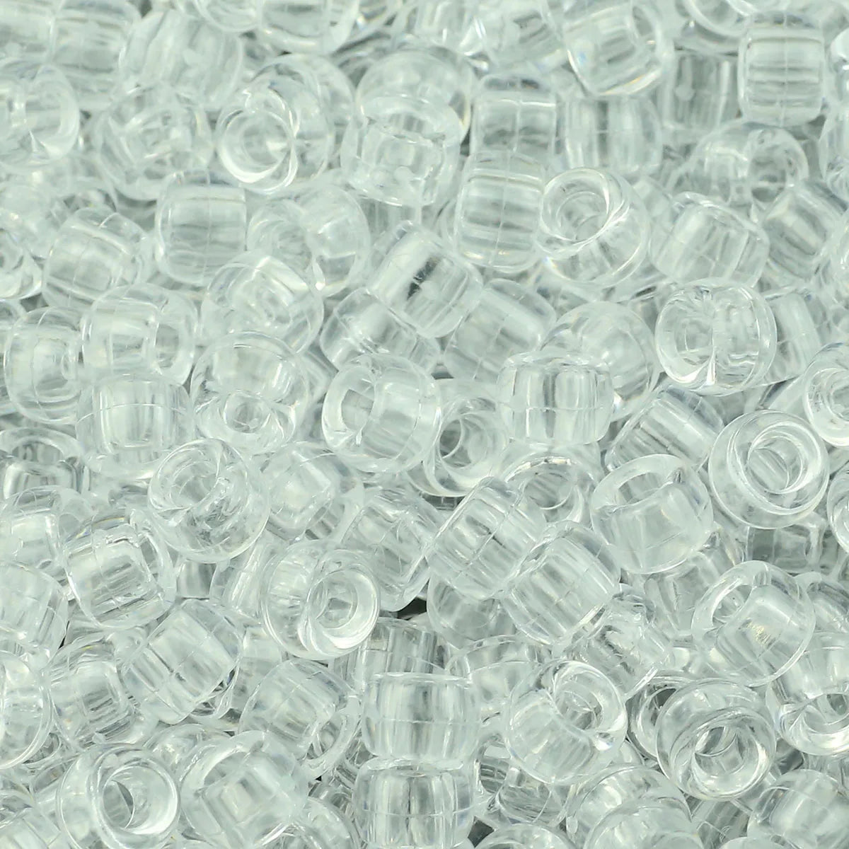 1200Pcs multi-colored Large Hole Pony Beads Plastic Beads For Bracelets Making DIY Crafts - Toxic Skullz