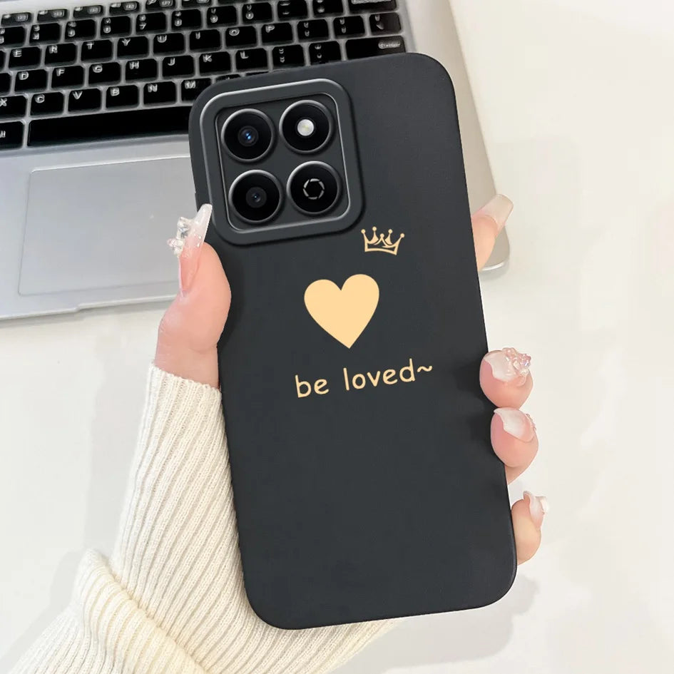 For Honor X7c 4G Case ALT-LX2 Shockproof Cover Sweet Girls Love Heart Soft Liquid Silicone Phone Cases For Honor 200 Smart Coque - Toxic Skullz