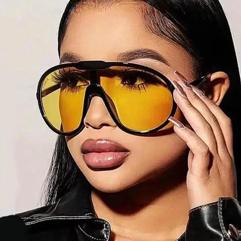 Big Size Women's Sun Glasses Bicycling Mountaineering Wind Proof Sunglasses Woman Vintage Stylish Men Sun Glass