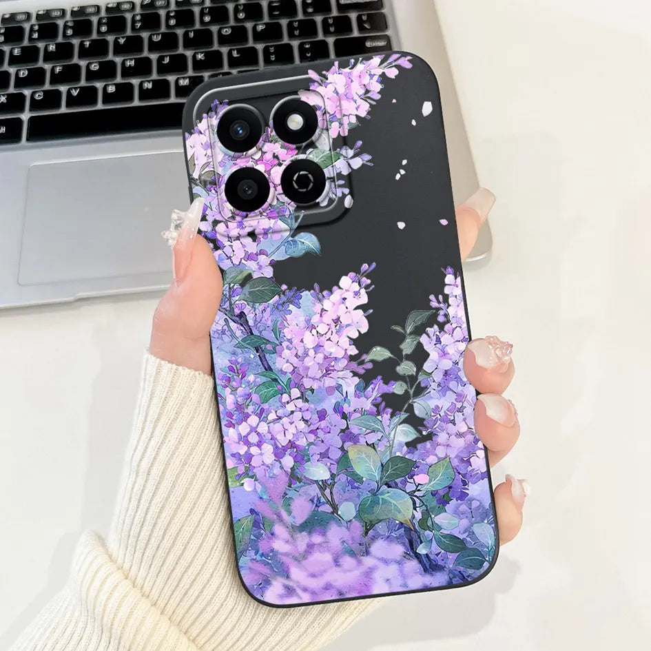 For Honor X7c 4G Case ALT-LX2 Shockproof Cover Sweet Girls Love Heart Soft Liquid Silicone Phone Cases For Honor 200 Smart Coque - Toxic Skullz