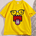 Domo Kun T-shirt for Men Women Vintage Funny Graphic Tees Cute Cotton Short Sleeve T Shirt Streetwear Man Clothing Loose Tops - Toxic Skullz