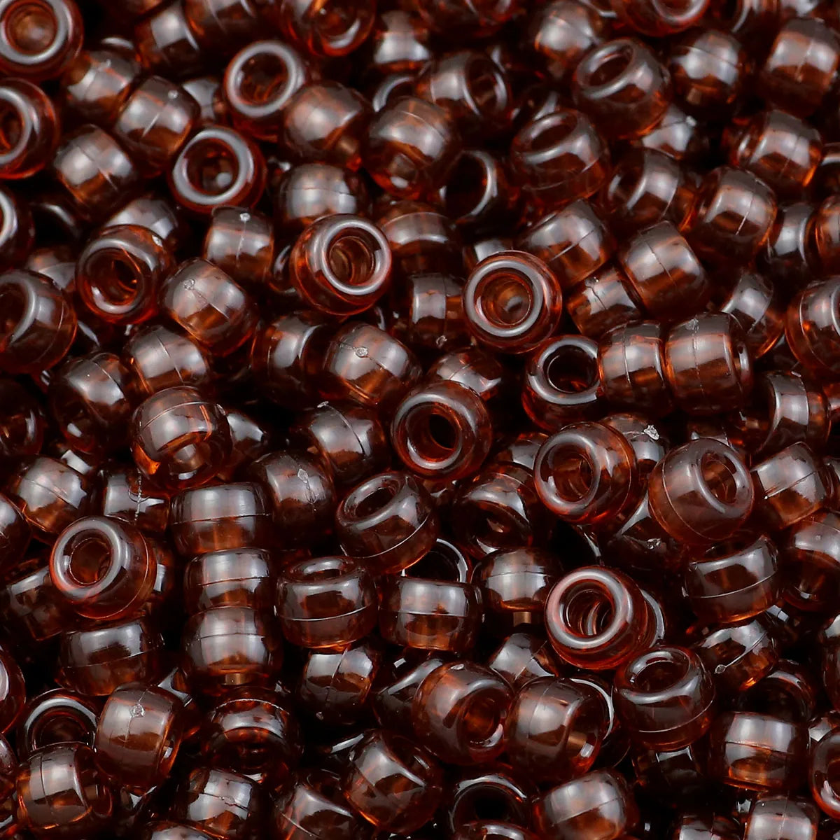 1200Pcs multi-colored Large Hole Pony Beads Plastic Beads For Bracelets Making DIY Crafts - Toxic Skullz
