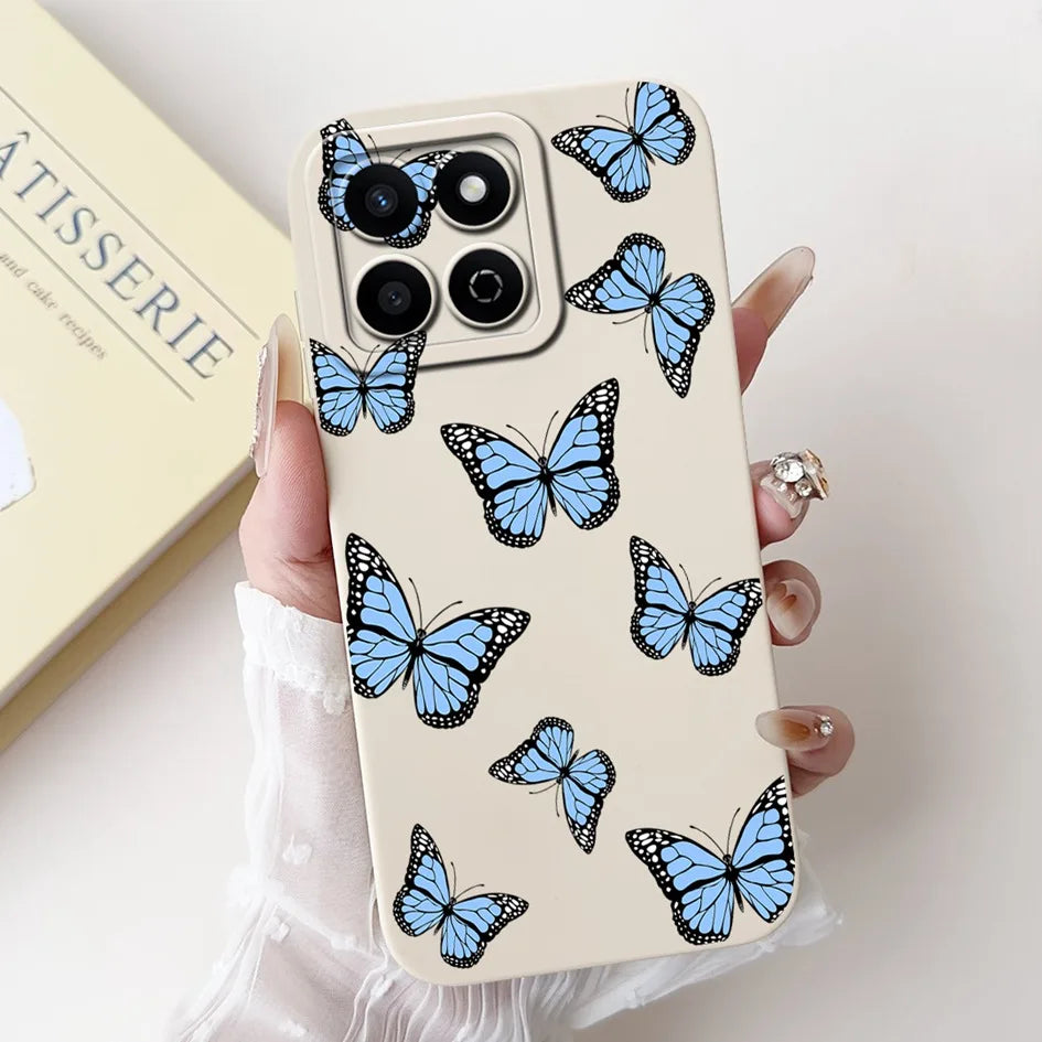 For Honor X7c 4G Case ALT-LX2 Shockproof Cover Sweet Girls Love Heart Soft Liquid Silicone Phone Cases For Honor 200 Smart Coque - Toxic Skullz