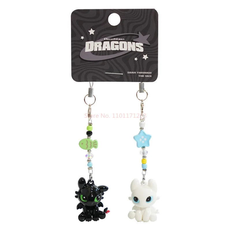 Authentic Dragon Taming Master Flying Toothless Boy Keychain New Bag Pendant Small Accessories Car Keychain Decorative Gift - Toxic Skullz