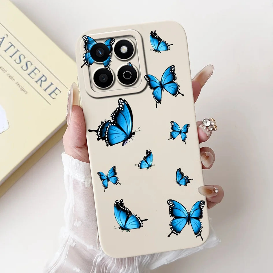 For Honor X7c 4G Case ALT-LX2 Shockproof Cover Sweet Girls Love Heart Soft Liquid Silicone Phone Cases For Honor 200 Smart Coque - Toxic Skullz