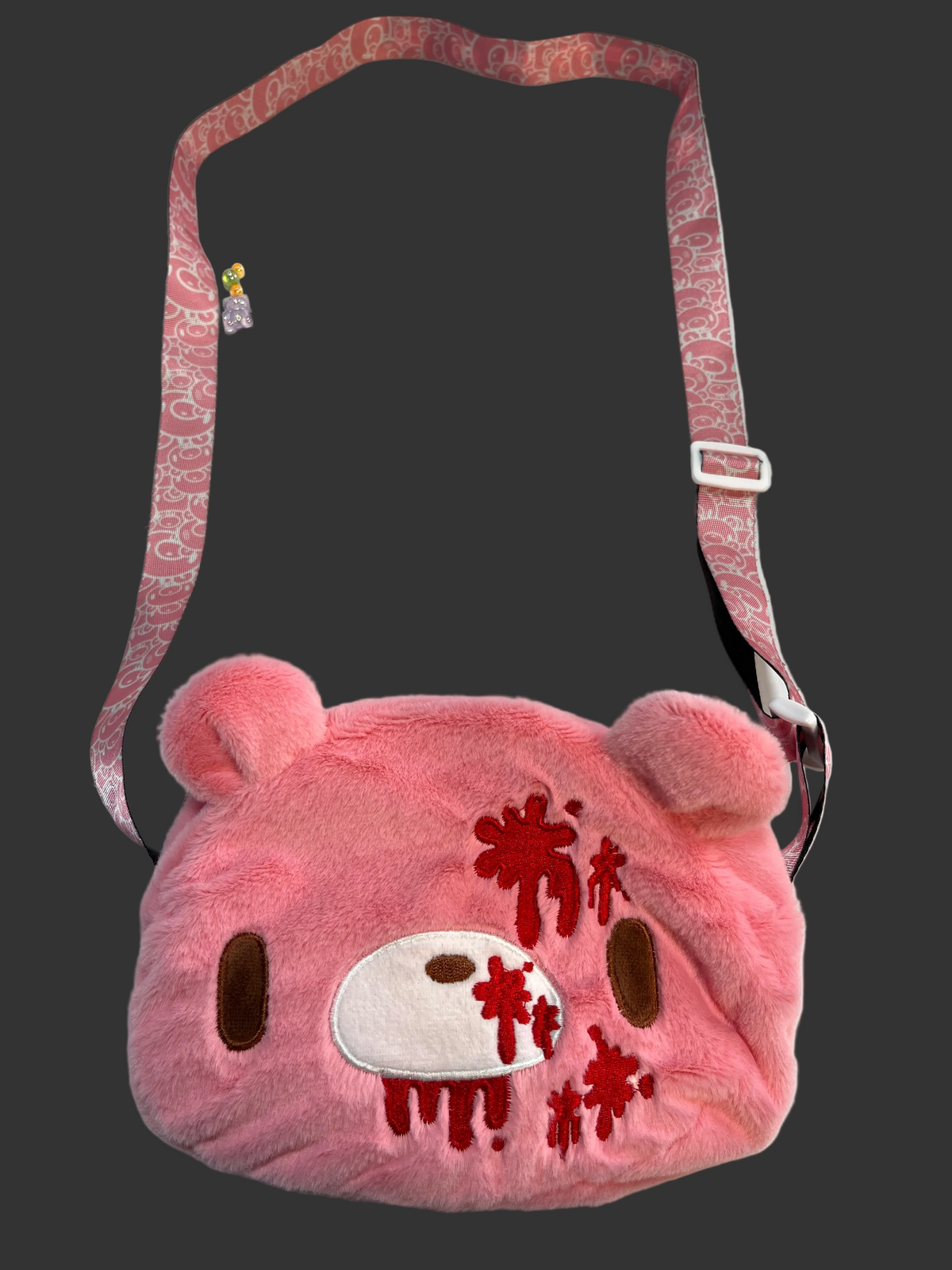 Pastel Goth Bloody Bear Crossbody Bag - Toxic Skullz