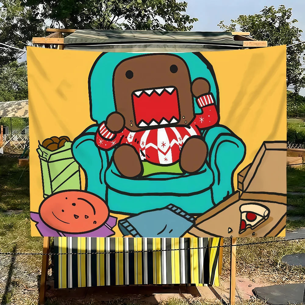 Cute Domo Kun flag For Bedroom Living Bar Garden Outdoor Active Decoration Background And Concert - Toxic Skullz