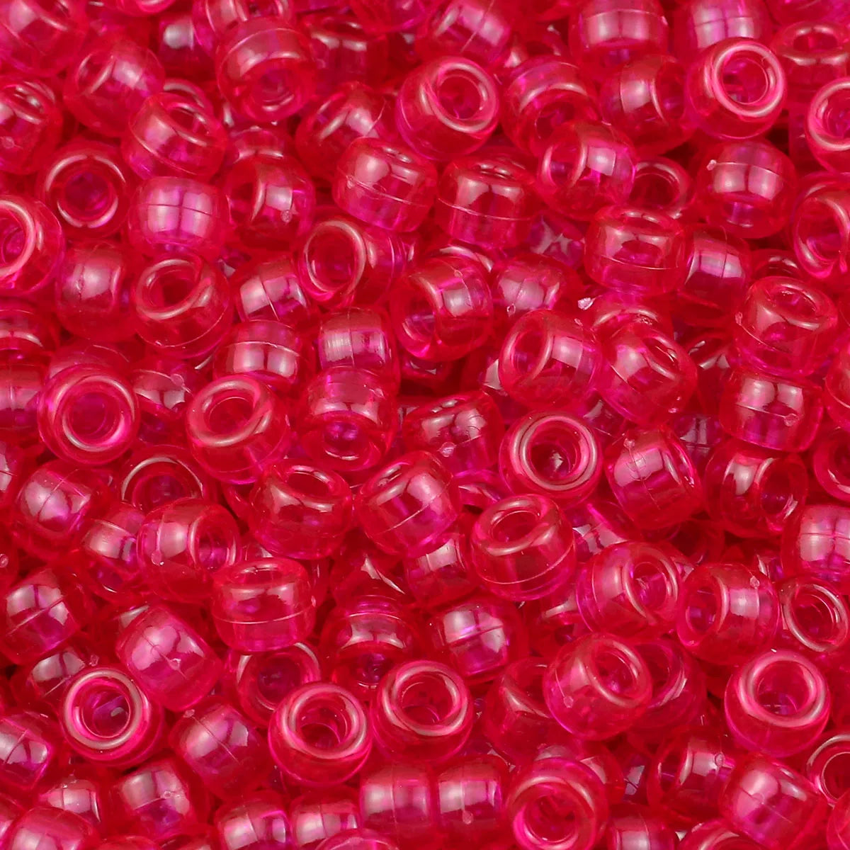 1200Pcs multi-colored Large Hole Pony Beads Plastic Beads For Bracelets Making DIY Crafts - Toxic Skullz