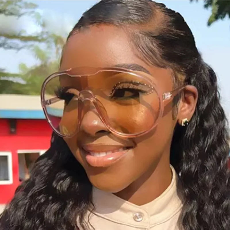 Big Size Women's Sun Glasses Bicycling Mountaineering Wind Proof Sunglasses Woman Vintage Stylish Men Sun Glass