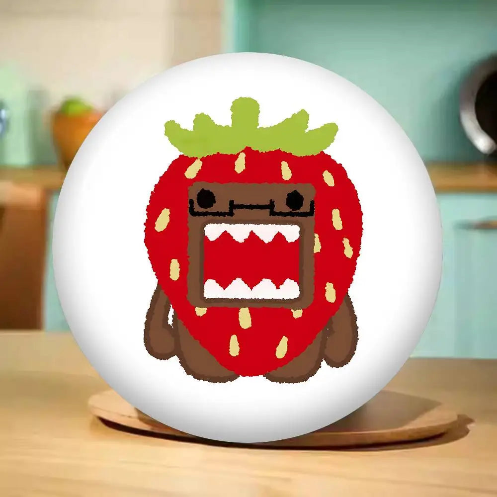 Cute Domo Kun 58mm Handmade Brooch Cartoon Cosplay Badge on Backpack Jewelry Accessories Gifts - Toxic Skullz