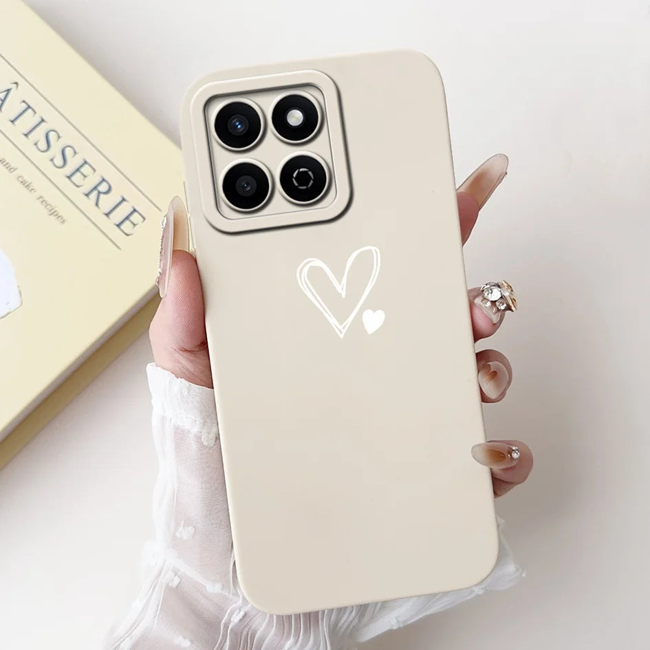 For Honor X7c 4G Case ALT-LX2 Shockproof Cover Sweet Girls Love Heart Soft Liquid Silicone Phone Cases For Honor 200 Smart Coque - Toxic Skullz