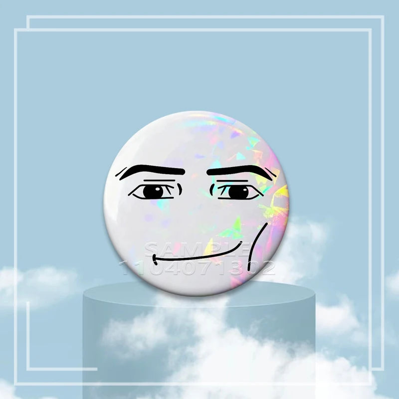 Y2K Holographic Eye Funny Face Badge Cute Cat Star Pins I Love EMO Boys Brooches DIY Backpack Jeans Decor Aesthetic Accessories - Toxic Skullz