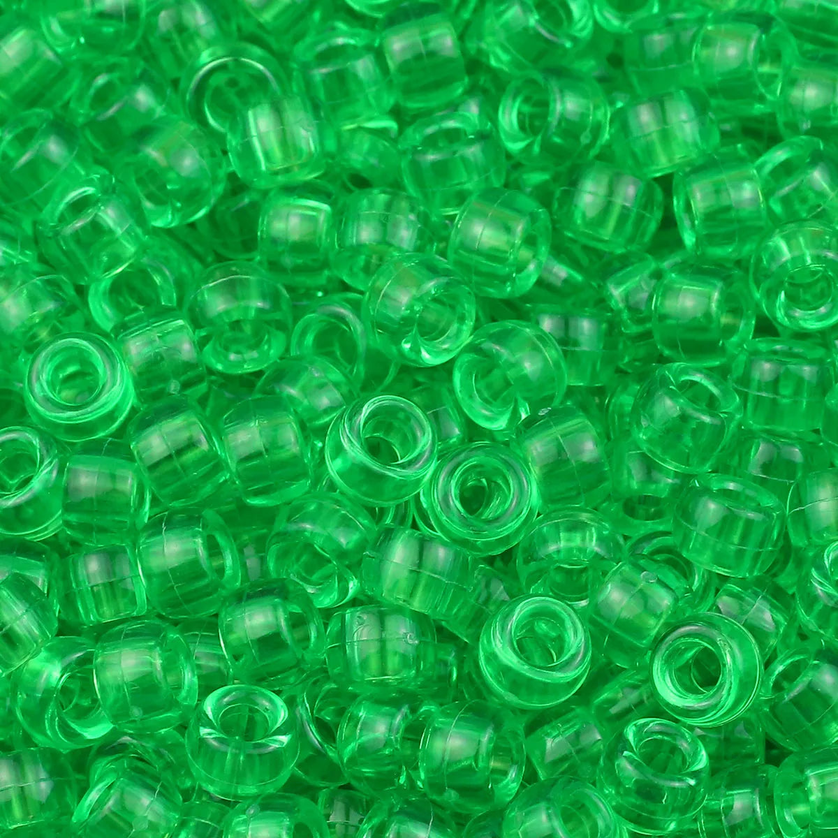 1200Pcs multi-colored Large Hole Pony Beads Plastic Beads For Bracelets Making DIY Crafts - Toxic Skullz