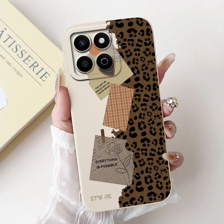 For Honor X7c 4G Case ALT-LX2 Shockproof Cover Sweet Girls Love Heart Soft Liquid Silicone Phone Cases For Honor 200 Smart Coque - Toxic Skullz