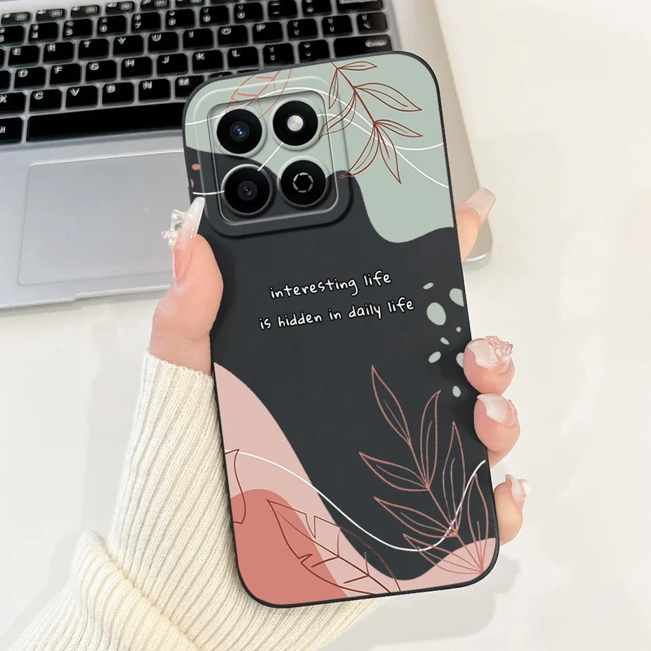 For Honor X7c 4G Case ALT-LX2 Shockproof Cover Sweet Girls Love Heart Soft Liquid Silicone Phone Cases For Honor 200 Smart Coque - Toxic Skullz