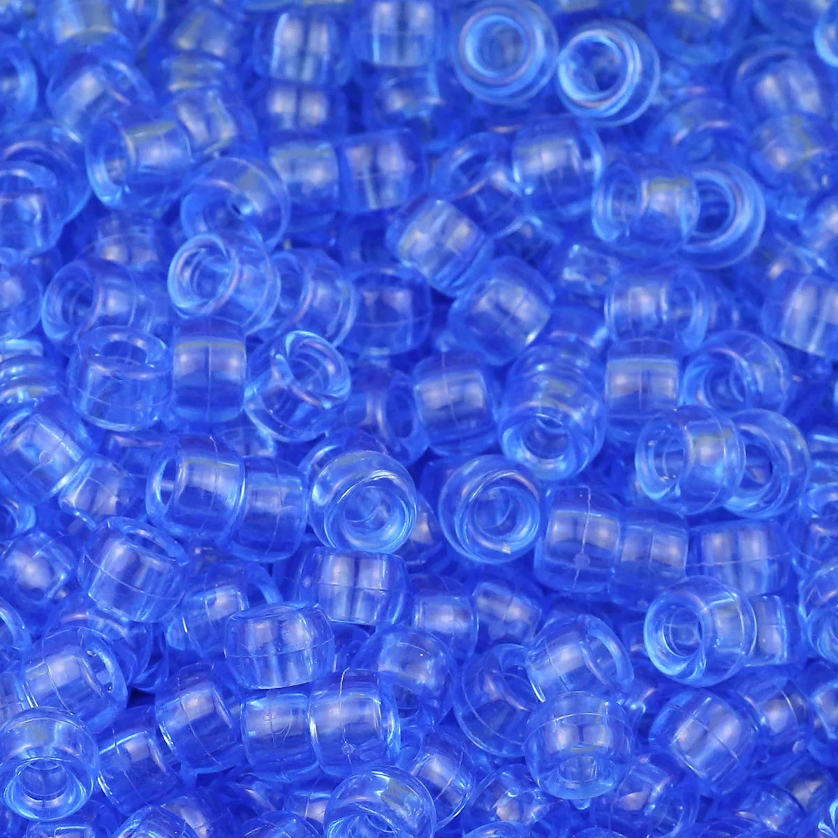 1200Pcs multi-colored Large Hole Pony Beads Plastic Beads For Bracelets Making DIY Crafts - Toxic Skullz
