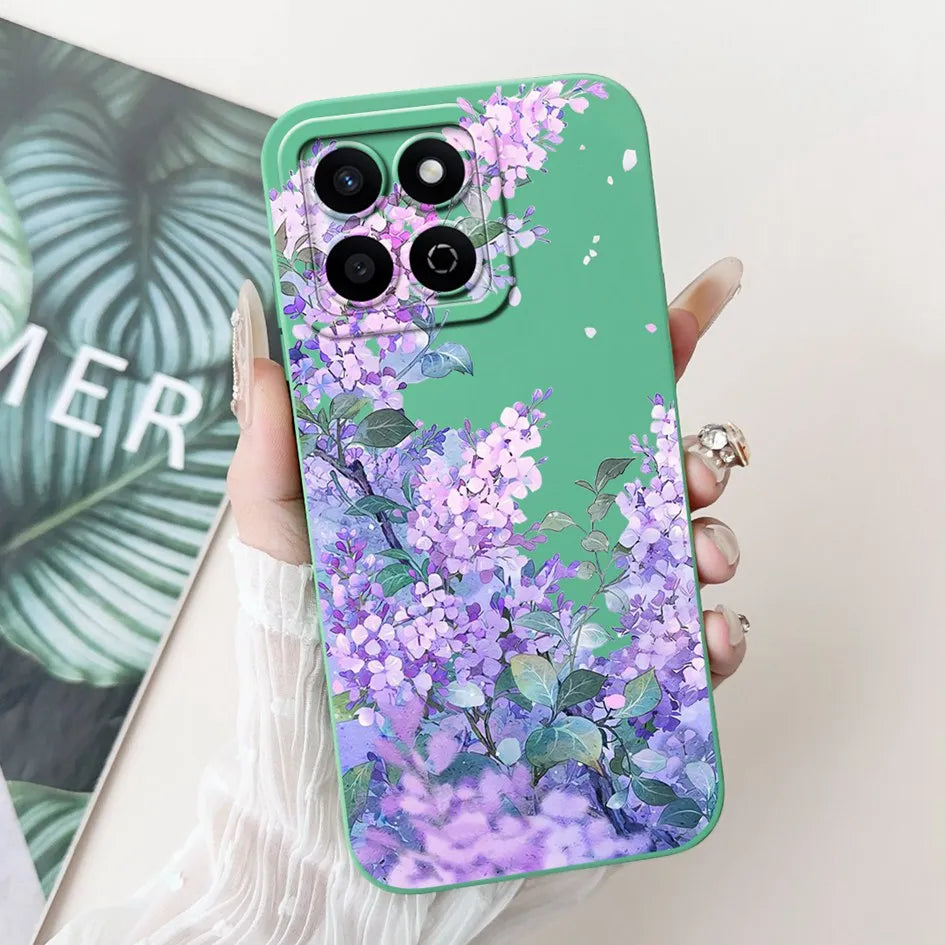 For Honor X7c 4G Case ALT-LX2 Shockproof Cover Sweet Girls Love Heart Soft Liquid Silicone Phone Cases For Honor 200 Smart Coque - Toxic Skullz