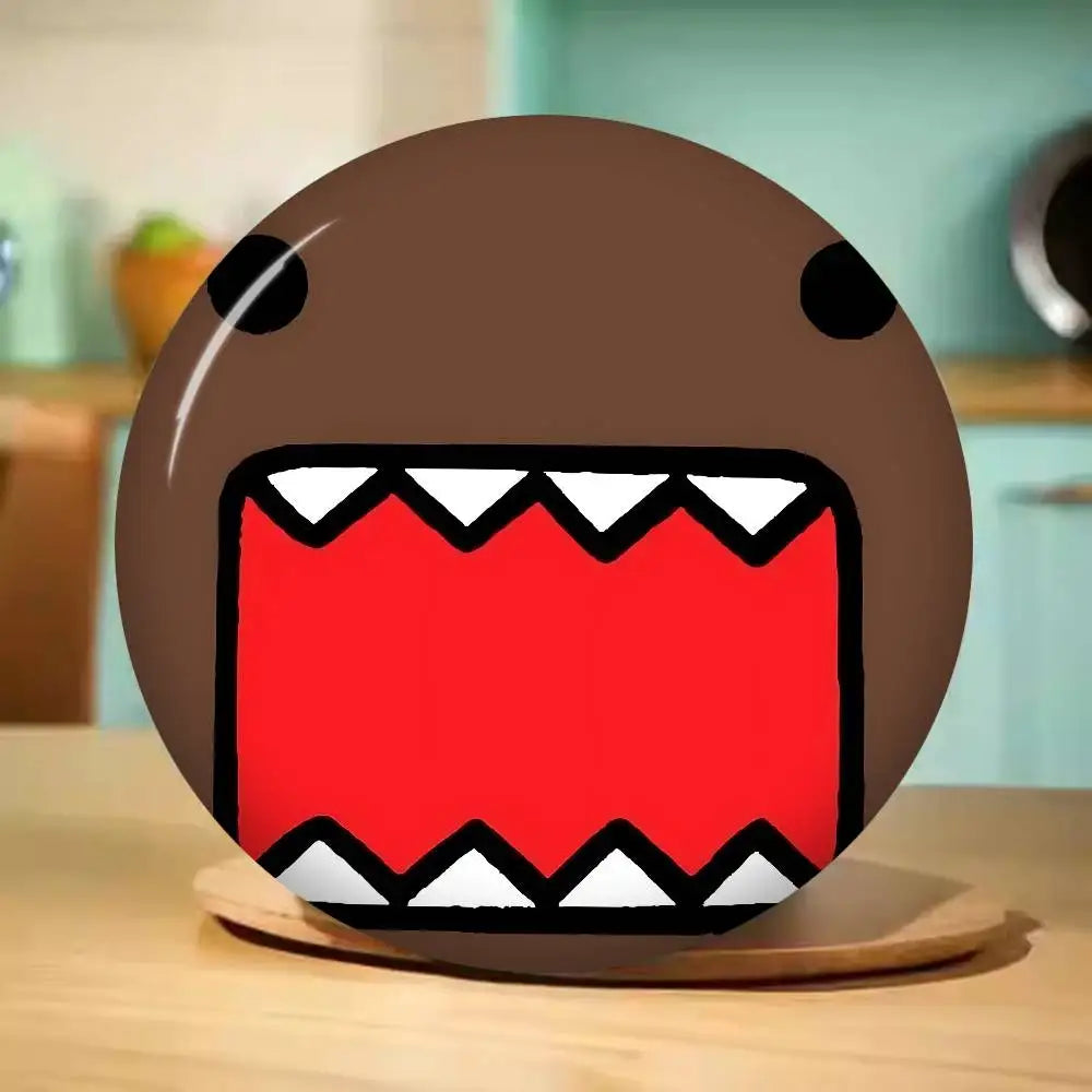Cute Domo Kun 58mm Handmade Brooch Cartoon Cosplay Badge on Backpack Jewelry Accessories Gifts - Toxic Skullz