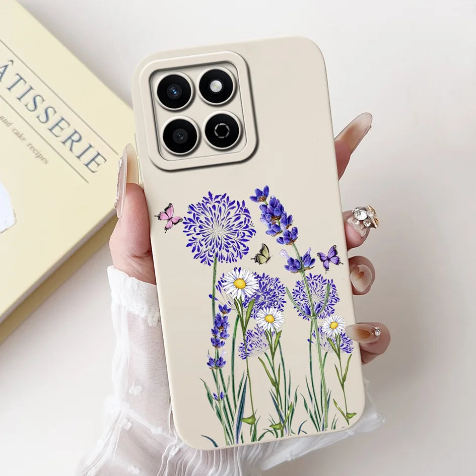 For Honor X7c 4G Case ALT-LX2 Shockproof Cover Sweet Girls Love Heart Soft Liquid Silicone Phone Cases For Honor 200 Smart Coque - Toxic Skullz
