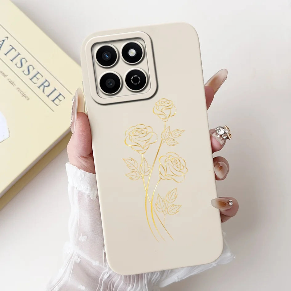 For Honor X7c 4G Case ALT-LX2 Shockproof Cover Sweet Girls Love Heart Soft Liquid Silicone Phone Cases For Honor 200 Smart Coque - Toxic Skullz