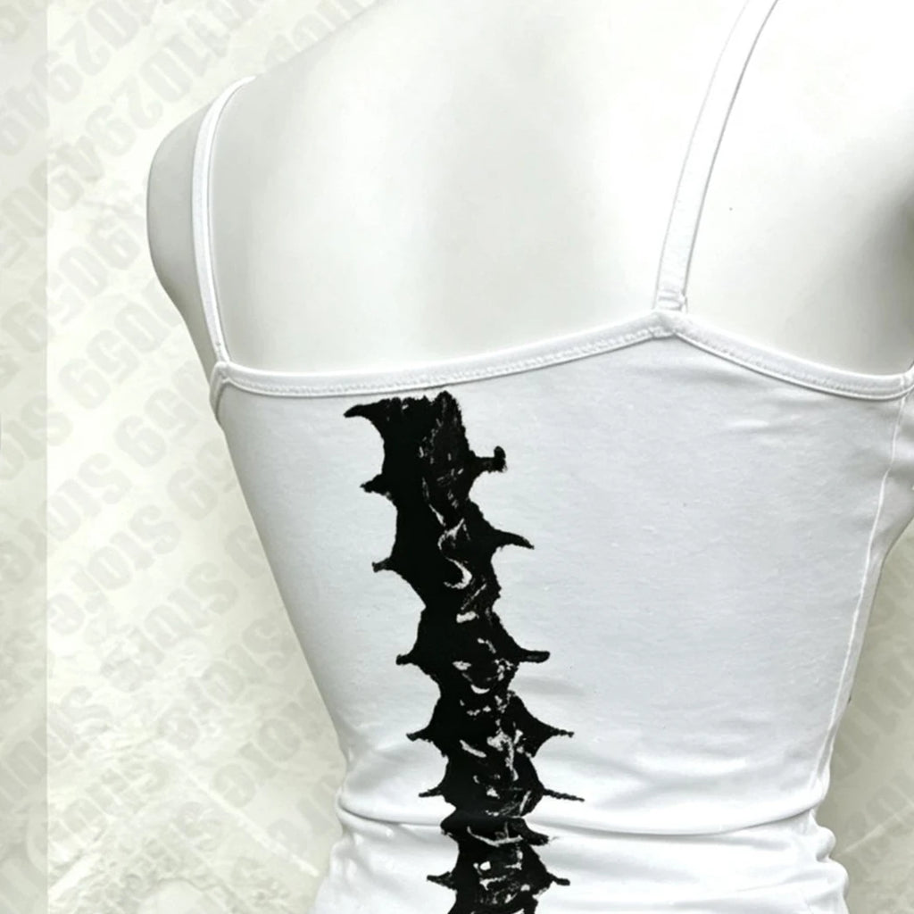 Skeleton Ribcage Graphic Cami Top - Toxic Skullz