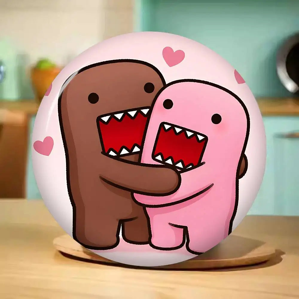 Cute Domo Kun 58mm Handmade Brooch Cartoon Cosplay Badge on Backpack Jewelry Accessories Gifts - Toxic Skullz
