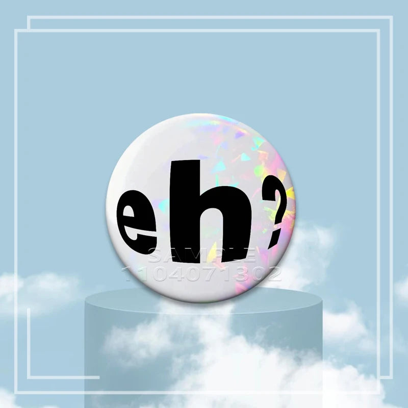 Y2K Holographic Eye Funny Face Badge Cute Cat Star Pins I Love EMO Boys Brooches DIY Backpack Jeans Decor Aesthetic Accessories - Toxic Skullz
