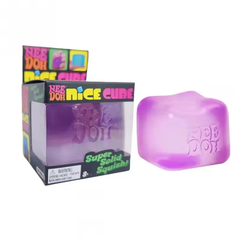 Trending Nee Doh Jellyfish & Cube Squish Toy, Soft Jelly Squeeze Stress Relief Fidget Toy, Sensory NeeDoh for Kids & Adults - Toxic Skullz