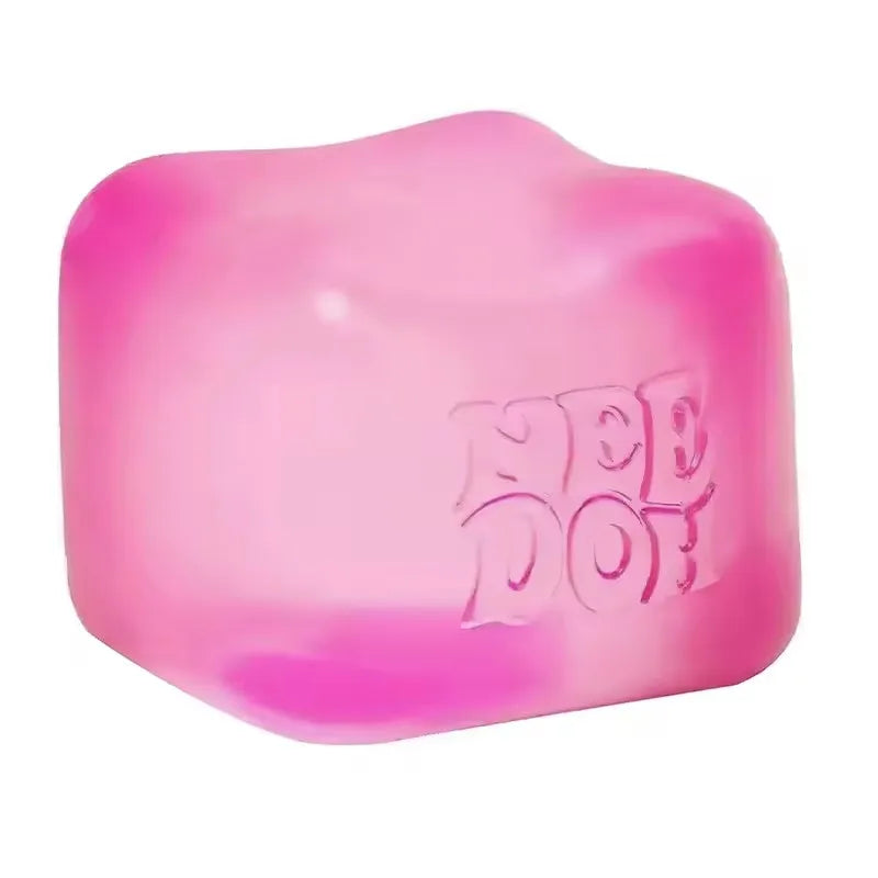 Trending Nee Doh Jellyfish & Cube Squish Toy, Soft Jelly Squeeze Stress Relief Fidget Toy, Sensory NeeDoh for Kids & Adults - Toxic Skullz