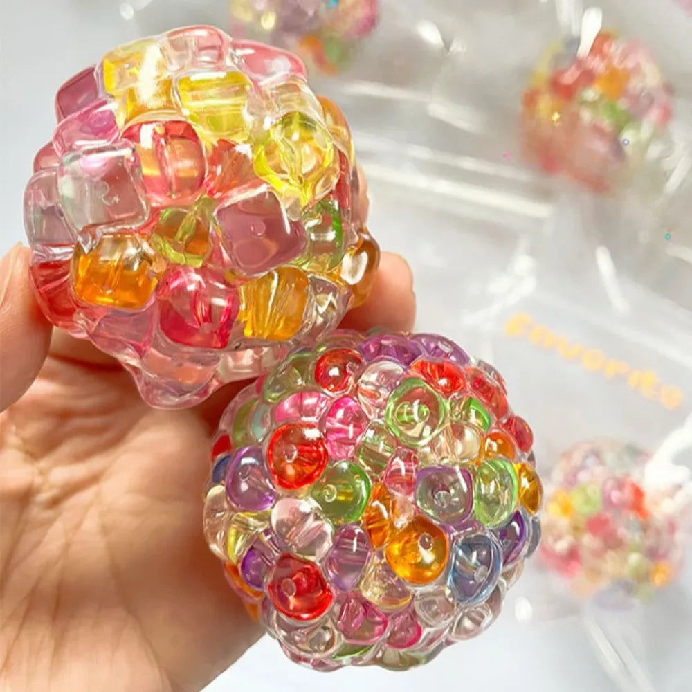 Ice Bead Squishy Stress Ball | Sensory Fidget Toy for Kids & Adults - Toxic Skullz