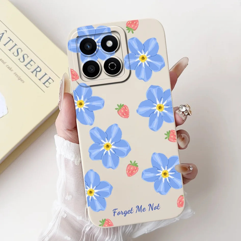 For Honor X7c 4G Case ALT-LX2 Shockproof Cover Sweet Girls Love Heart Soft Liquid Silicone Phone Cases For Honor 200 Smart Coque - Toxic Skullz