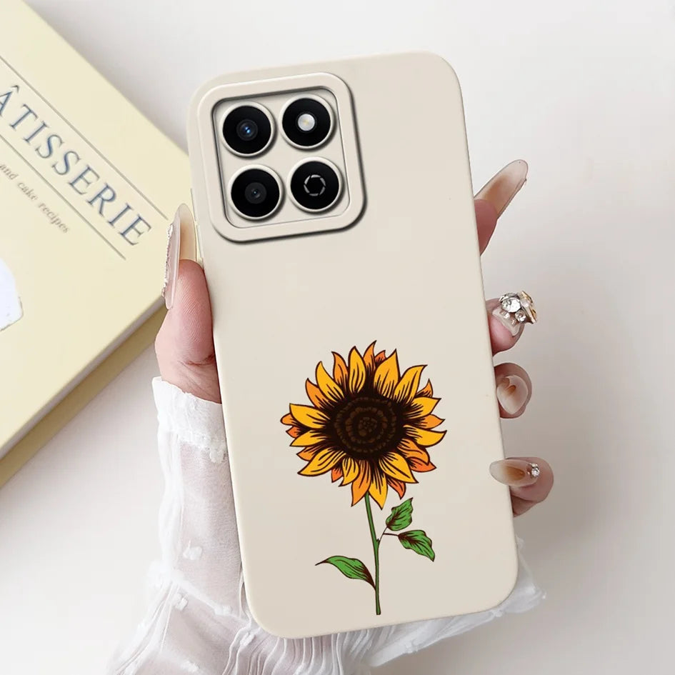 For Honor X7c 4G Case ALT-LX2 Shockproof Cover Sweet Girls Love Heart Soft Liquid Silicone Phone Cases For Honor 200 Smart Coque - Toxic Skullz