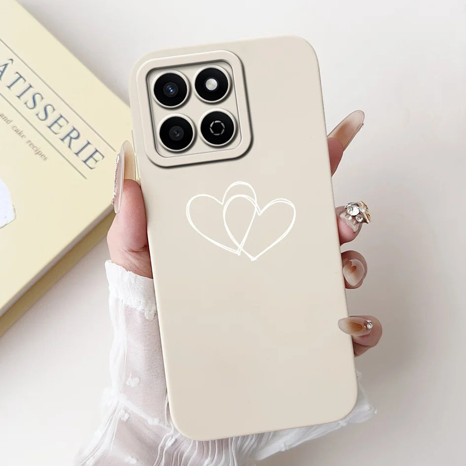 For Honor X7c 4G Case ALT-LX2 Shockproof Cover Sweet Girls Love Heart Soft Liquid Silicone Phone Cases For Honor 200 Smart Coque - Toxic Skullz
