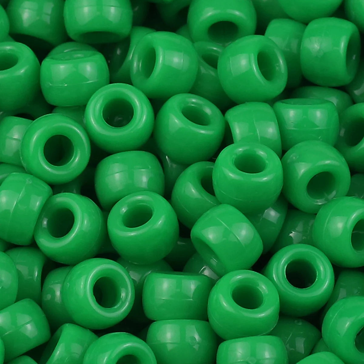 1200Pcs multi-colored Large Hole Pony Beads Plastic Beads For Bracelets Making DIY Crafts - Toxic Skullz