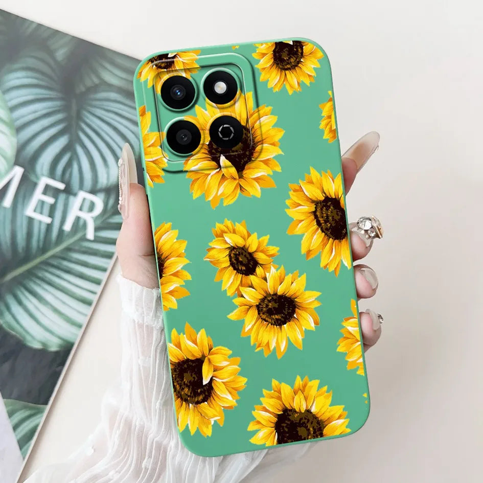 For Honor X7c 4G Case ALT-LX2 Shockproof Cover Sweet Girls Love Heart Soft Liquid Silicone Phone Cases For Honor 200 Smart Coque - Toxic Skullz