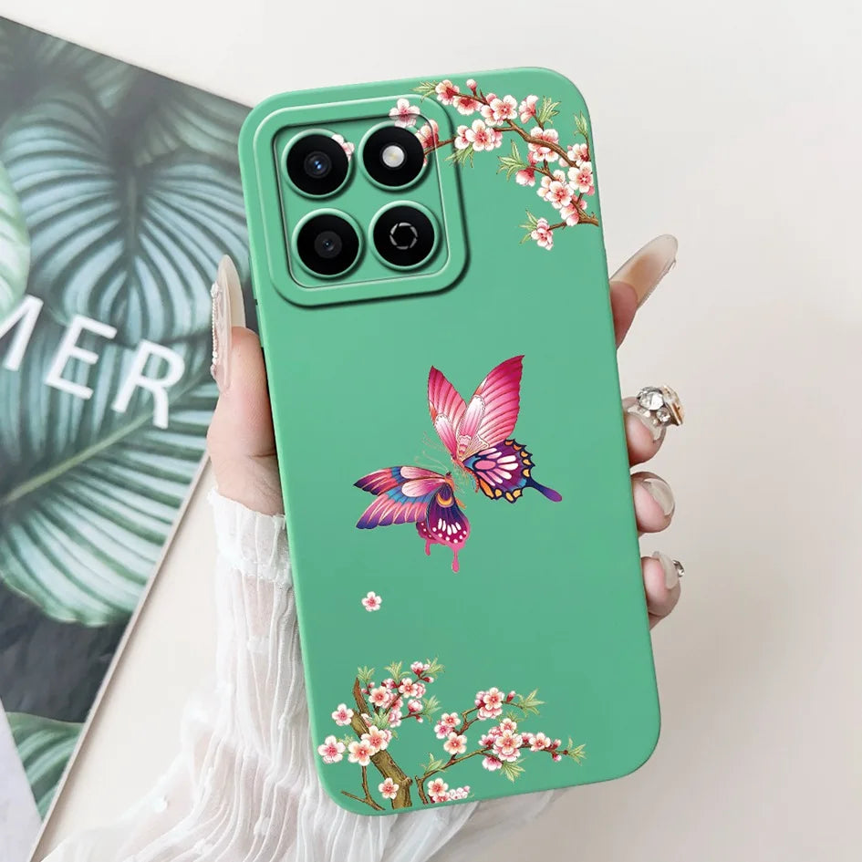 For Honor X7c 4G Case ALT-LX2 Shockproof Cover Sweet Girls Love Heart Soft Liquid Silicone Phone Cases For Honor 200 Smart Coque - Toxic Skullz