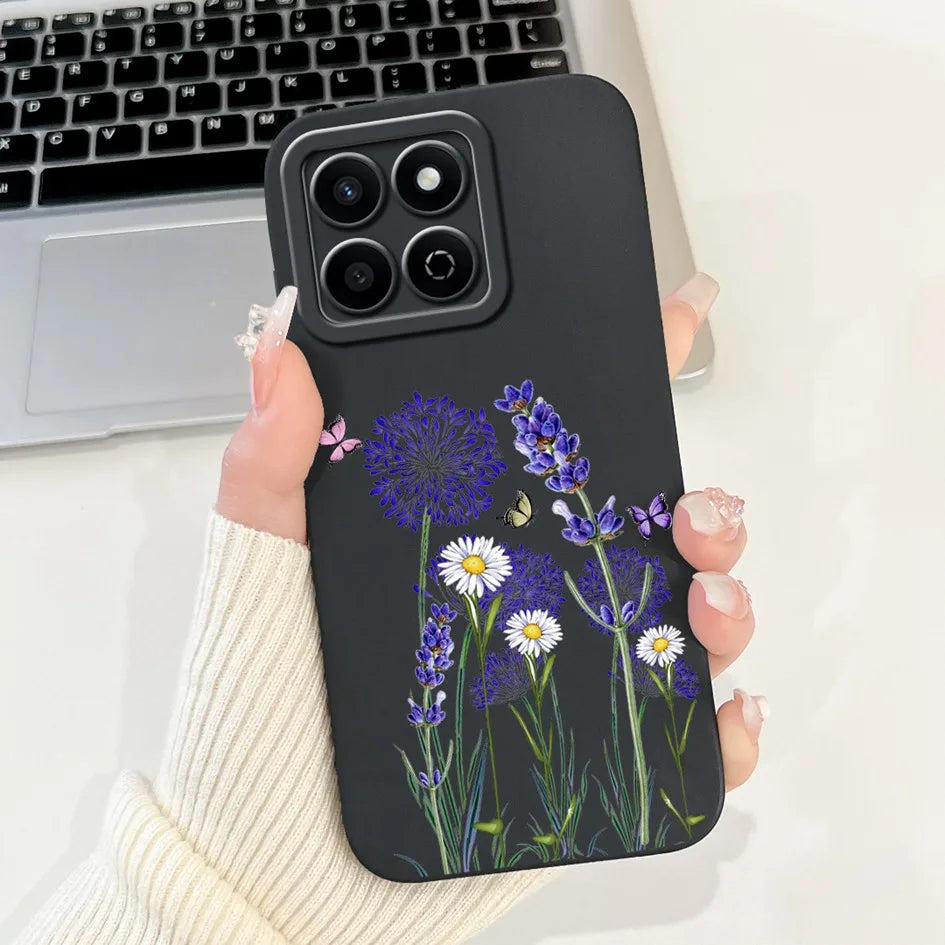 For Honor X7c 4G Case ALT-LX2 Shockproof Cover Sweet Girls Love Heart Soft Liquid Silicone Phone Cases For Honor 200 Smart Coque - Toxic Skullz