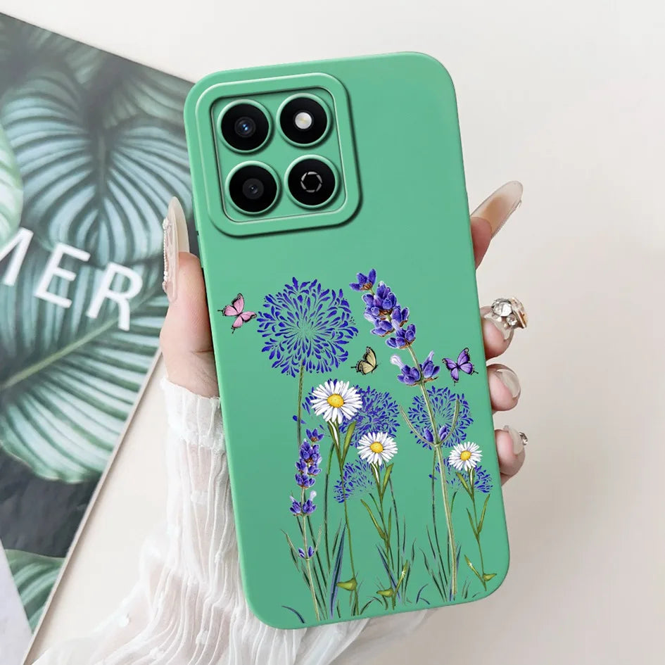 For Honor X7c 4G Case ALT-LX2 Shockproof Cover Sweet Girls Love Heart Soft Liquid Silicone Phone Cases For Honor 200 Smart Coque - Toxic Skullz