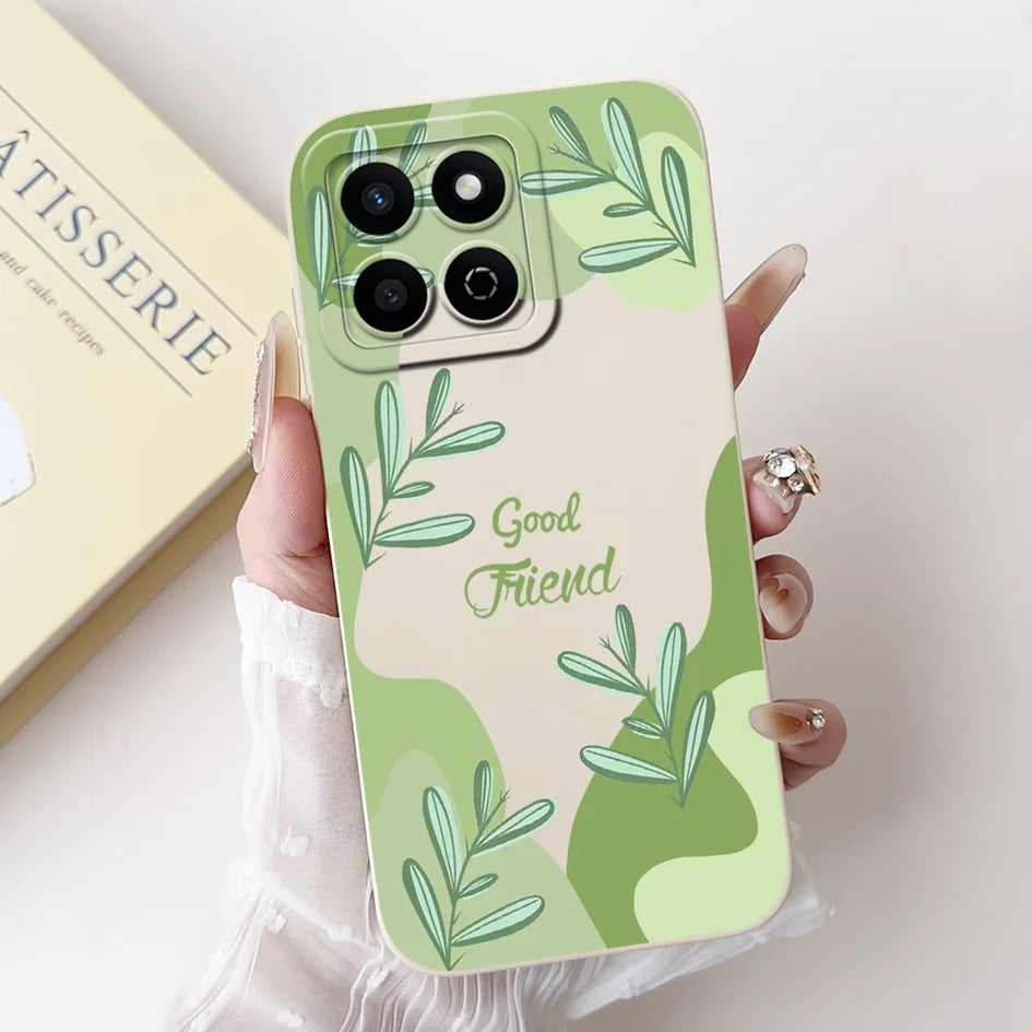 For Honor X7c 4G Case ALT-LX2 Shockproof Cover Sweet Girls Love Heart Soft Liquid Silicone Phone Cases For Honor 200 Smart Coque - Toxic Skullz