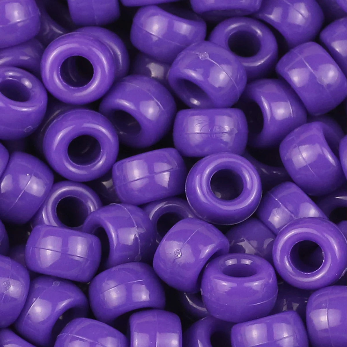 1200Pcs multi-colored Large Hole Pony Beads Plastic Beads For Bracelets Making DIY Crafts - Toxic Skullz