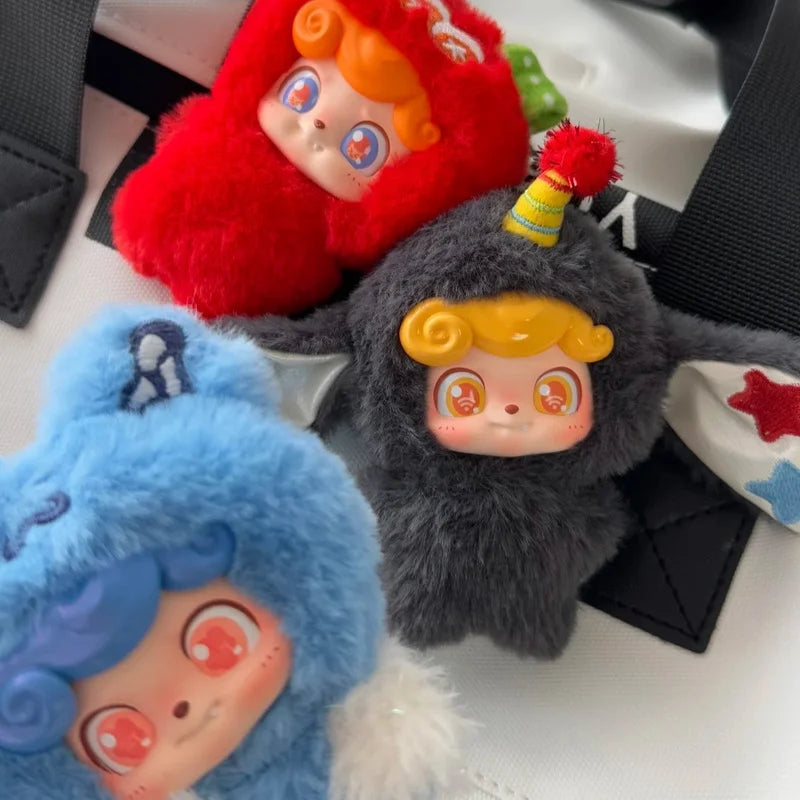 Qkid Radio Club Mini Plush Pendant Blind Box Odd And Odd Trendy Doll Trendy Play Girl Cute Birthday Gift Festival Surprise - Toxic Skullz