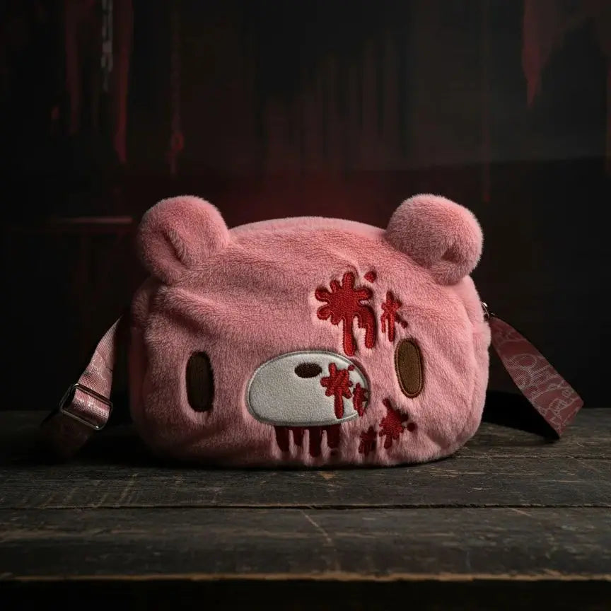 Pastel Goth Bloody Bear Crossbody Bag - Toxic Skullz
