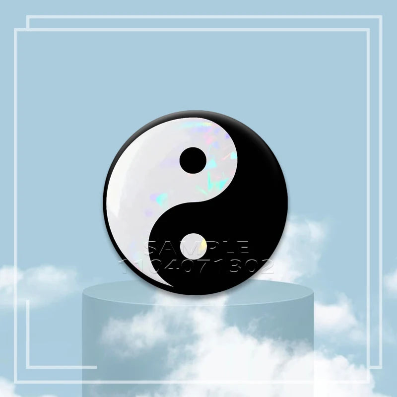 Y2K Holographic Eye Funny Face Badge Cute Cat Star Pins I Love EMO Boys Brooches DIY Backpack Jeans Decor Aesthetic Accessories - Toxic Skullz