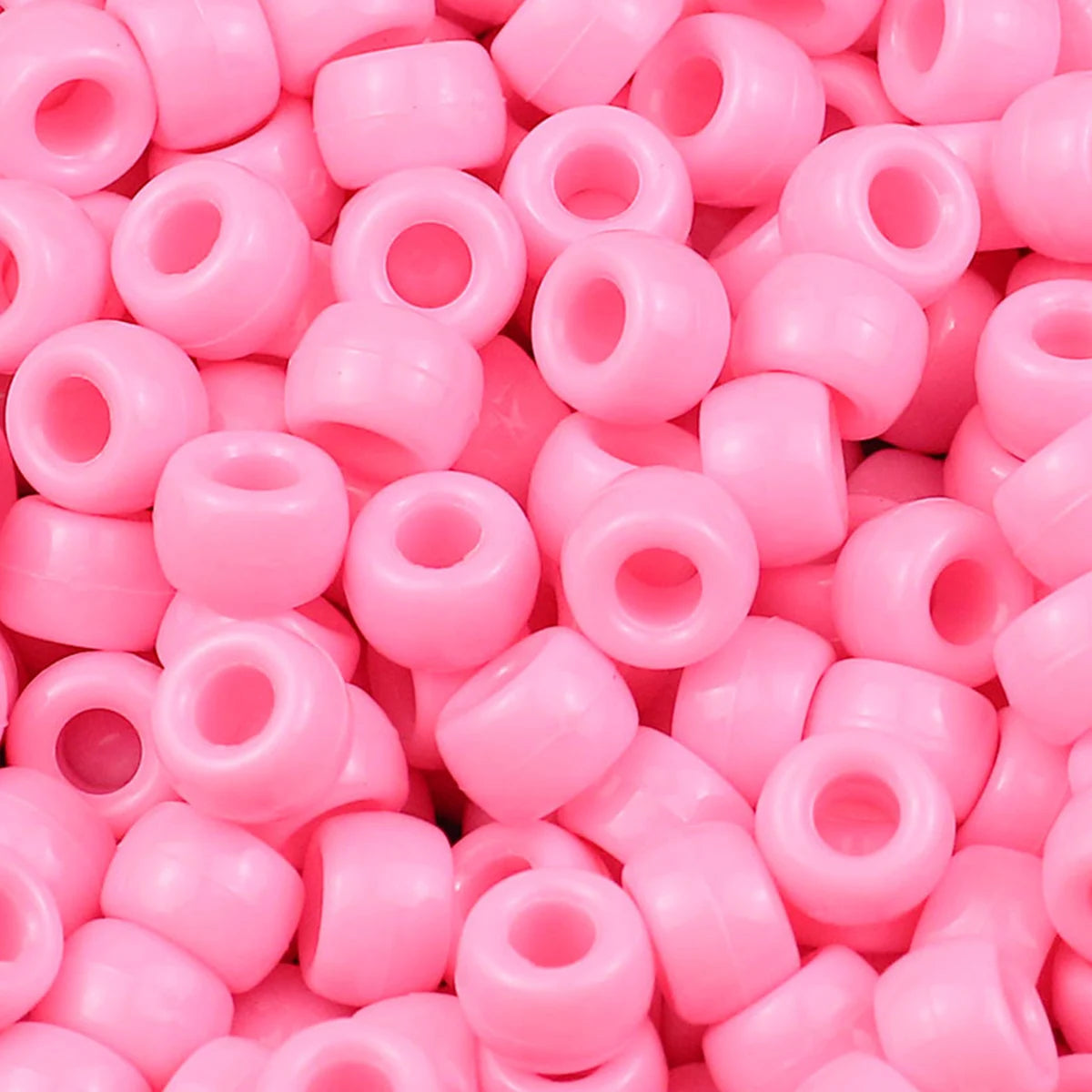 1200Pcs multi-colored Large Hole Pony Beads Plastic Beads For Bracelets Making DIY Crafts - Toxic Skullz