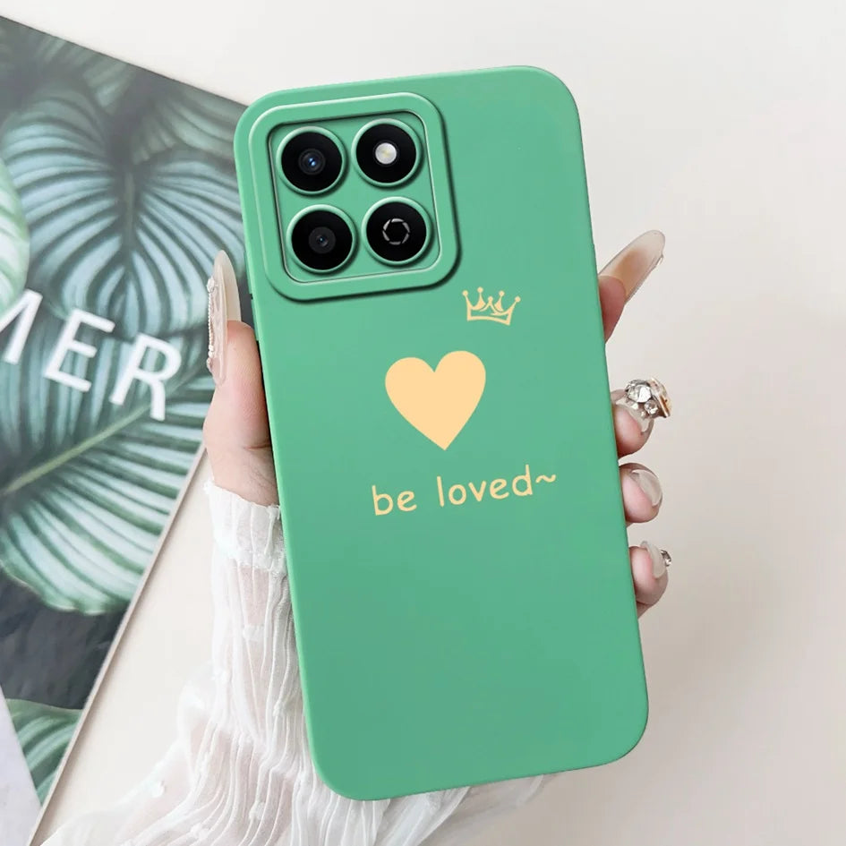 For Honor X7c 4G Case ALT-LX2 Shockproof Cover Sweet Girls Love Heart Soft Liquid Silicone Phone Cases For Honor 200 Smart Coque - Toxic Skullz