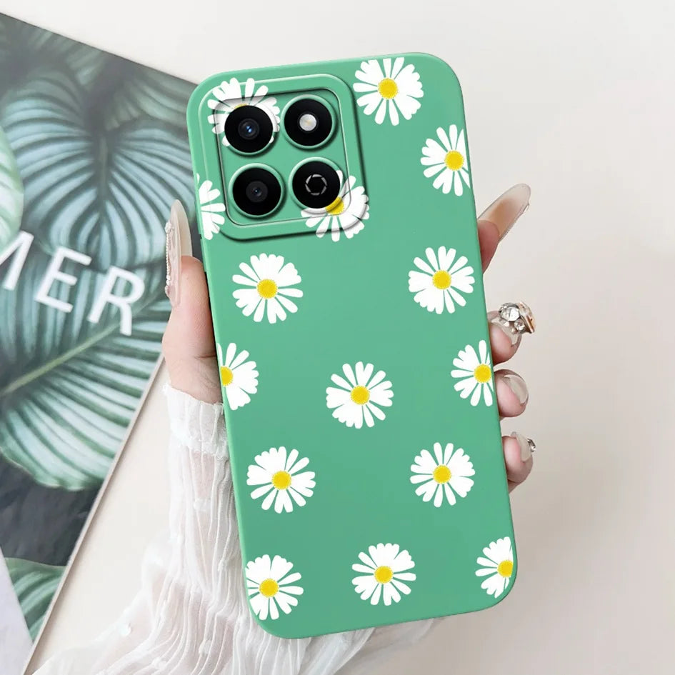 For Honor X7c 4G Case ALT-LX2 Shockproof Cover Sweet Girls Love Heart Soft Liquid Silicone Phone Cases For Honor 200 Smart Coque - Toxic Skullz