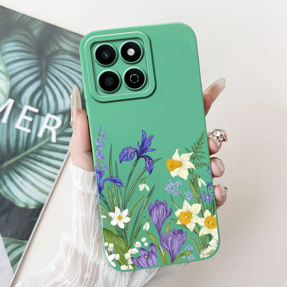 For Honor X7c 4G Case ALT-LX2 Shockproof Cover Sweet Girls Love Heart Soft Liquid Silicone Phone Cases For Honor 200 Smart Coque - Toxic Skullz